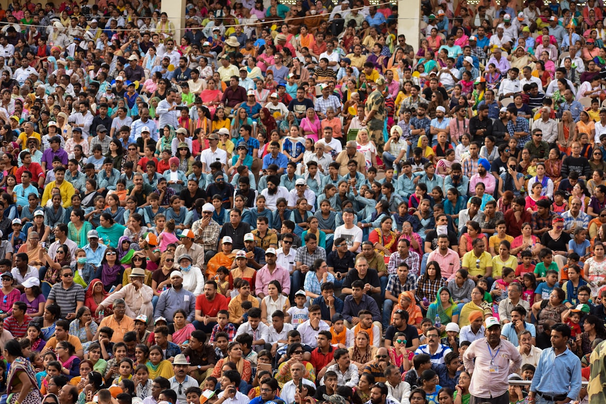 India political protest rally crowd demonstration