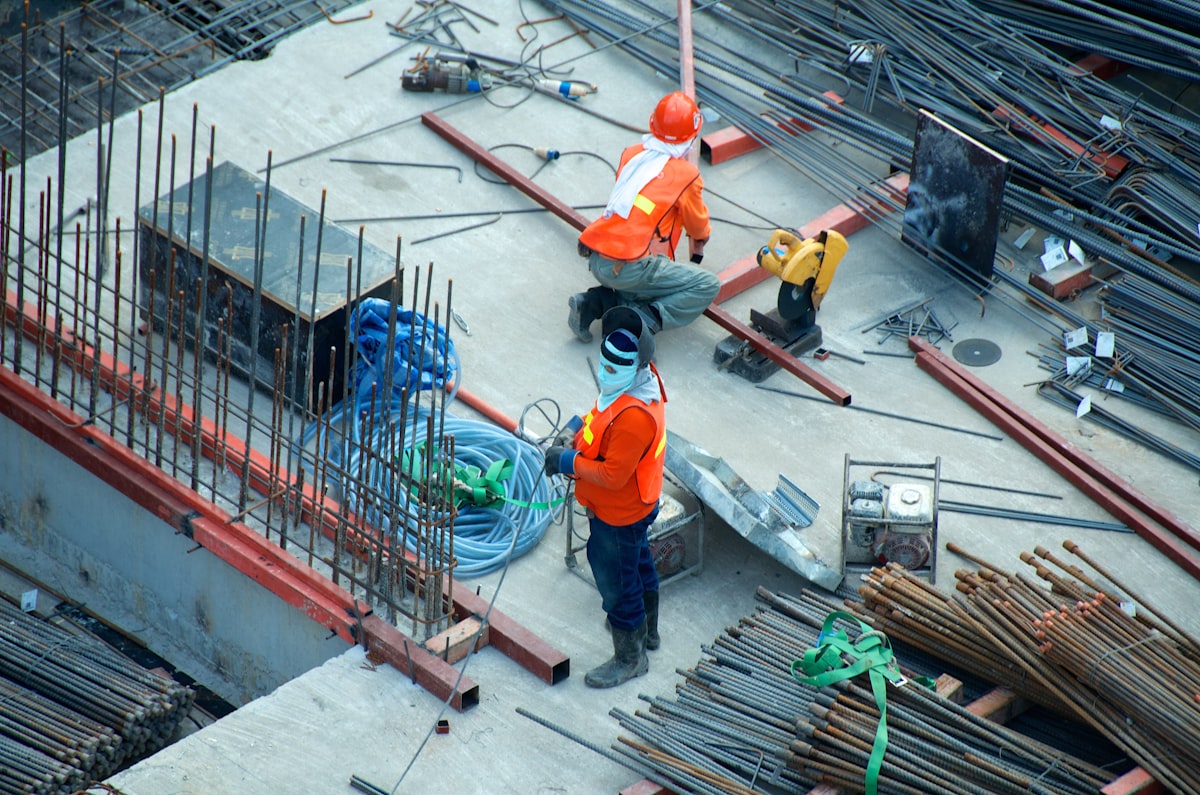 Construction site collapse