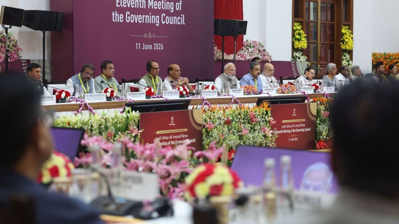 PM Modi chairs NITI Aayog meeting Viksit Bharat 2047