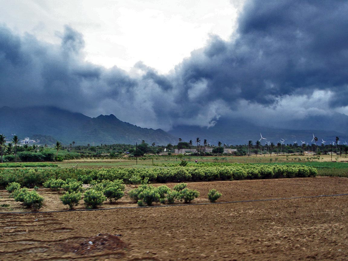 Monsoon clouds India