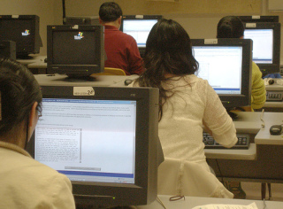 NEET medical entrance exam hall India